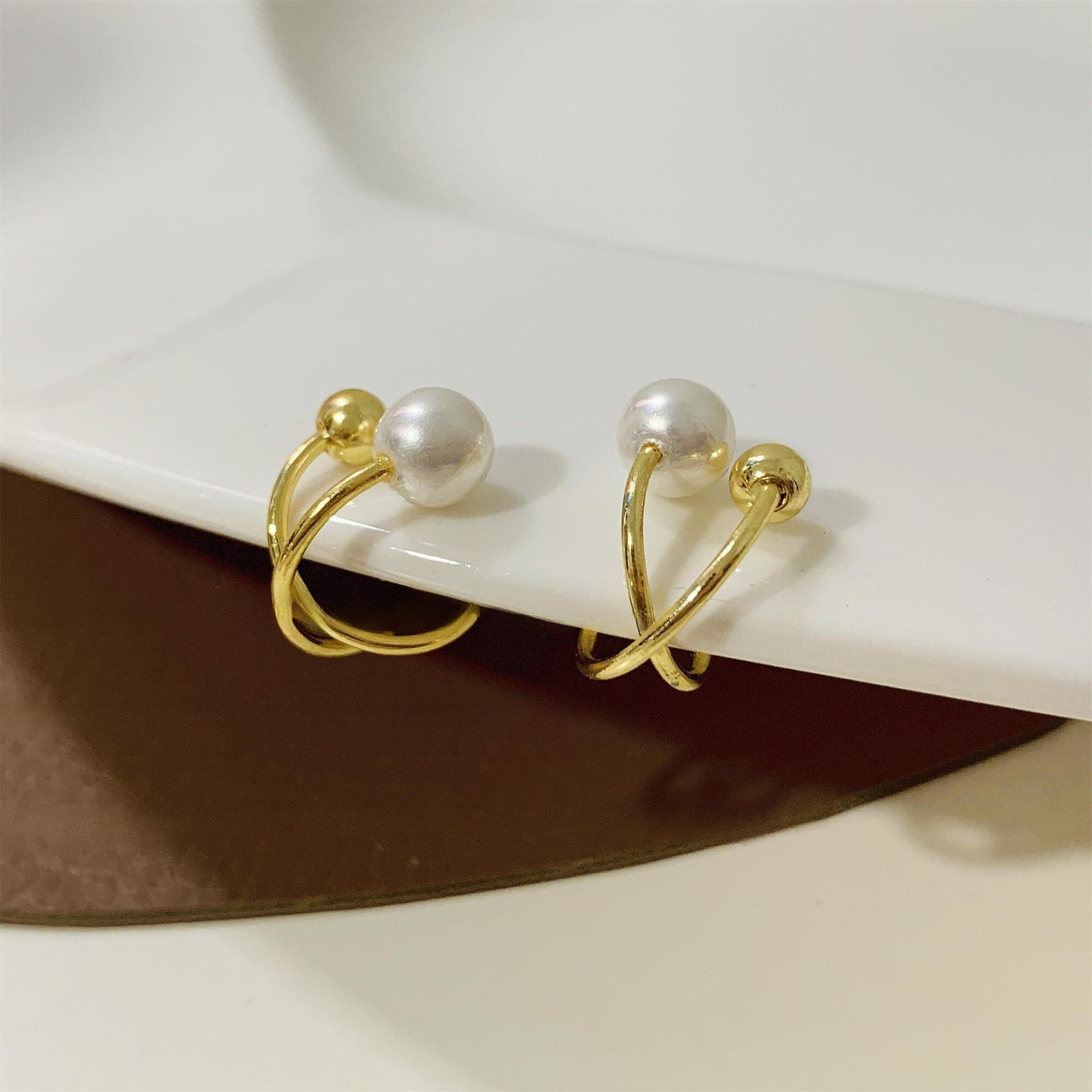 Women's Bohemian Minimalist Clip-On Earrings, No-Piercing Design